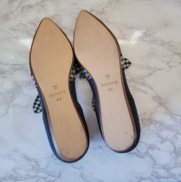 ROTHY's Ink Gingham Mary Janes 8.5 - Picture 6 of 6